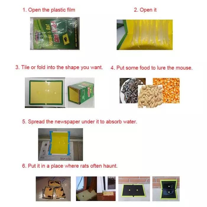 Mouse Trap Glue Pad, Sticky Rat Mouse Board, Mouse Rat Snake Bugs Mice Catcher, Mouse Catcher Glue Board, Mice Professional Strength Glue And Foldable Cardboard Mouse Trap Glue Pad, Sticky Rat Mouse Board, Mouse Rat Snake Bugs Mice Catcher, Mouse Catcher Glue Board, Mice Professional Strength Glue And Foldable Cardboard